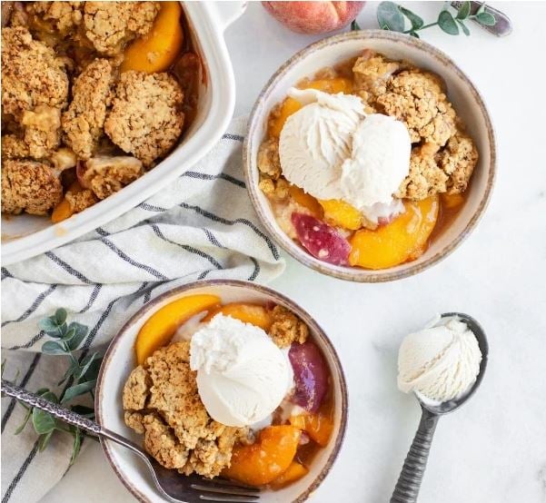 peach cobbler